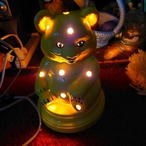 Vintage Ceramic Teddy Table Lamp